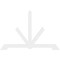 Ekena Millwork Vanguard Architectural Grade PVC Gable Bracket, 108"W x 72"H x 2"D x 6"F, 16/12 Pitch GBP108X72X0206VAN00 - alternate 5